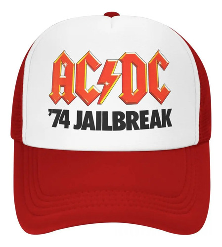 Gorra De Béisbol Ac Dc 74 Jailbreak Unisex Para Exteriores