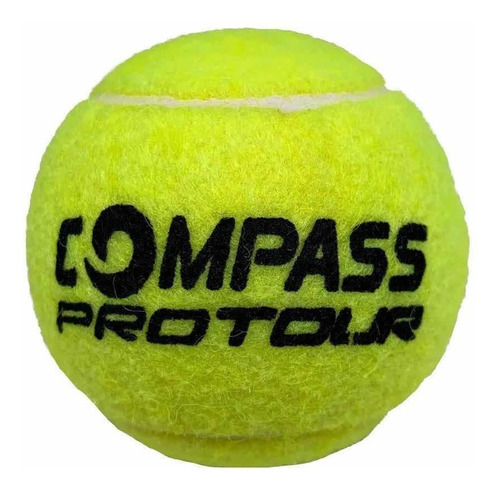Pack X3 Tubos De 3 Pelotas Compass Pro Tour Para Padel Verde Lima