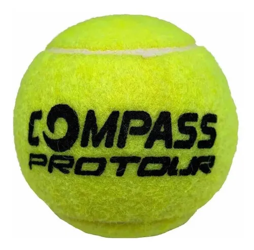 Pack X3 Tubos De 3 Pelotas Compass Pro Tour Para Padel Verde Lima