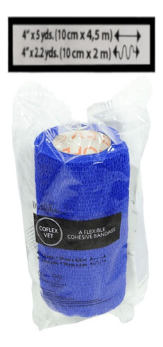 Atadura Coflex Vet 10cm Azul