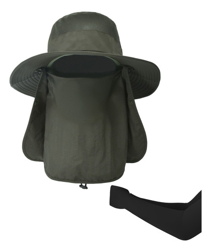 Sombrero Para Protección De Brazos, Mangas Anchas, Solapa Pa