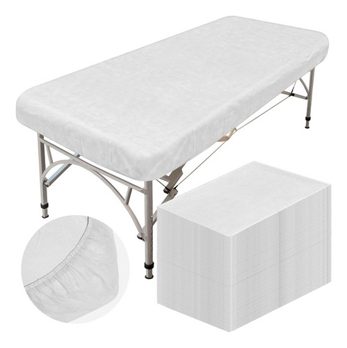 Sábana De Cajón Desechable Para Camilla Spa 220x90 Cm, 10 Pz