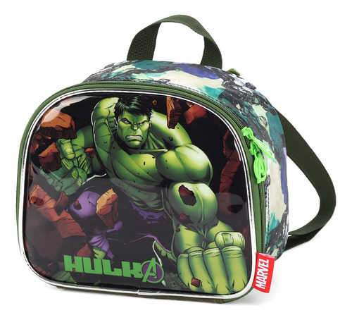 Lancheira Térmica Do Hulk Avengers Verde 39583 Luxcel