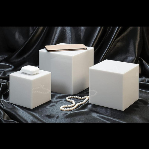 3pcs Cubos De Acrílico Para Exibição De Alimentos Risers