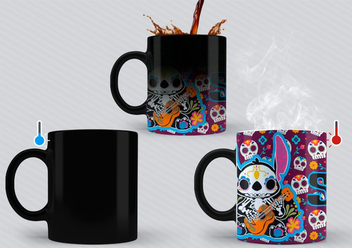 Halloween Dia De Muertos Taza Magica Personalizada Mod 2