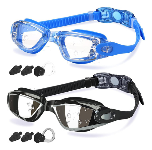Gafas De Natación Unisex Cooloo X2u Azul Y Negro3