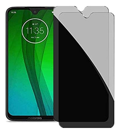 Motorola Moto G7 Protector Pantalla Antiespía Vidrio [2pack]