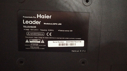 Imagen 4 de 4 de Televisión Haier Leader 32 Pulgadas
