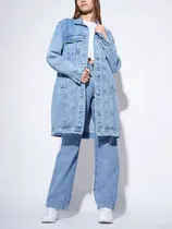 Comprar Camperon Campera Tapado Largo Jean Mujer Filomena Leggins