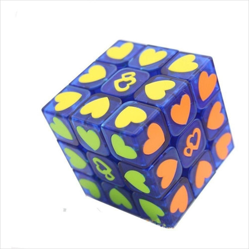Cubo Rubik Cuadrado Con Corazones