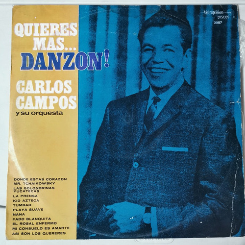 Disco Lp: Carlos Campos- Quieres Mas