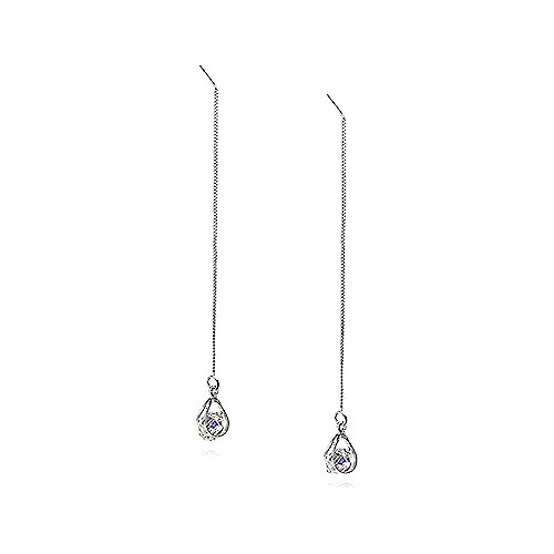 Pendientes Doble Cadena Plata Esterlina 925