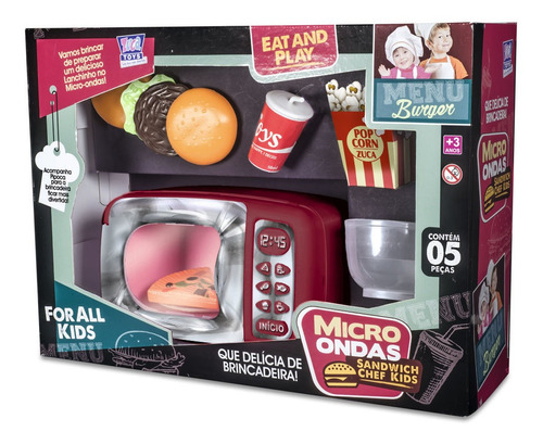 Micro Ondas Infantil Chef Kids + Acessórios