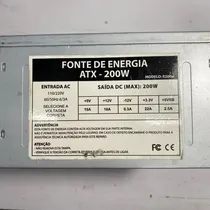 Comprar Fonte Nominal Fonte De Energia Model: R200w 24p 200w Sata