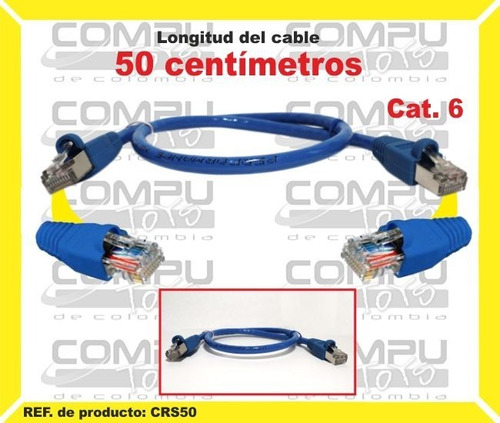 Cable Adaptador Red Utp Rj-45 Cat.6 Ref: Crs15 Computoys Sas