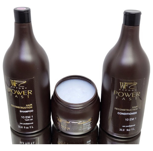 Kit Tratamento Powerfast Sh 1 L Mas 500g Con 1 L W F Export