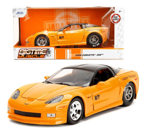 2006 Chrvrolet Corvette Z06 Jada 1:24 Bigtime Muscle Ofert! Color Amarillo