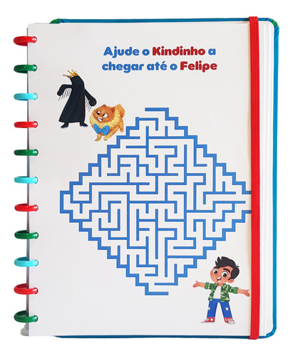 Caderno Diskô By Felipe Calixto - Caixa-encaixa Com Jogos Cor Galera