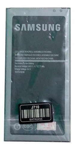 Bateria Samsung  J710 3.85  V 3300  Mah  12.71  Wh 