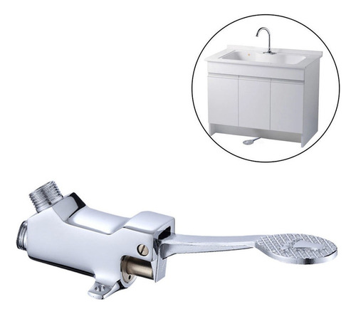 Válvula De Pedal De Grifo De Agua Con Pedal De Cobre Para