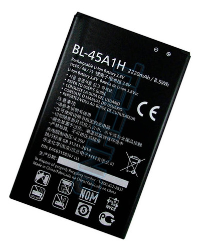 Bate Para Lg K10 2015 2016 K430 K430ar K420t Bl-45a1h