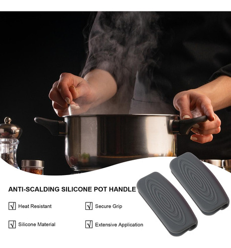 Funda De Silicona Para Mango De Olla Cubierta De Mango De Hi