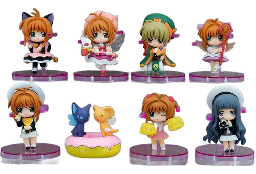 Sakura Card Captor Set De 8 Figuras 5 A 7 Cm De Alto