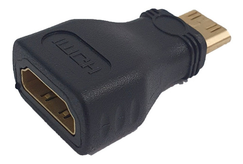 Adaptador Hdmi Fêmea X Mini Hdmi Macho Banhado A Ouro