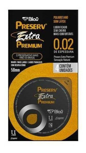 Kit Preserv Extra Premium Sensação Natural C/16 Camisinhas