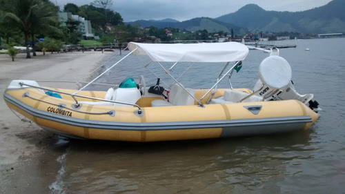 Bote Inflável Completo Com Envirude 60 Hp (zefir -flex Boat)