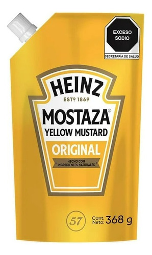 Mostaza Heinz Pouch 368 G