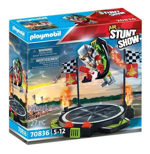 Figura Armable Playmobil Air Stuntshow Mochila Propulsora 27