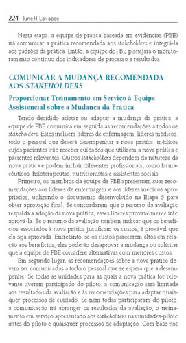 Prática Baseada em Evidências em Enfermagem, de Larrabee, June H.. Nurse to nurse Editorial Amgh Editora Ltda., capa mole em português, 2011