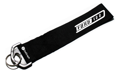 Llavero Cinta 20 X 4 Cm Ford F-100 Vintage Negro