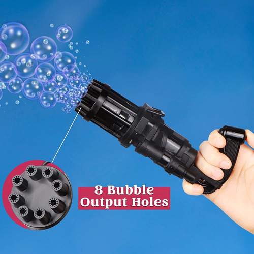Joyin Gatling - Pistola De Burbujas Con Soluciones De Burbuj