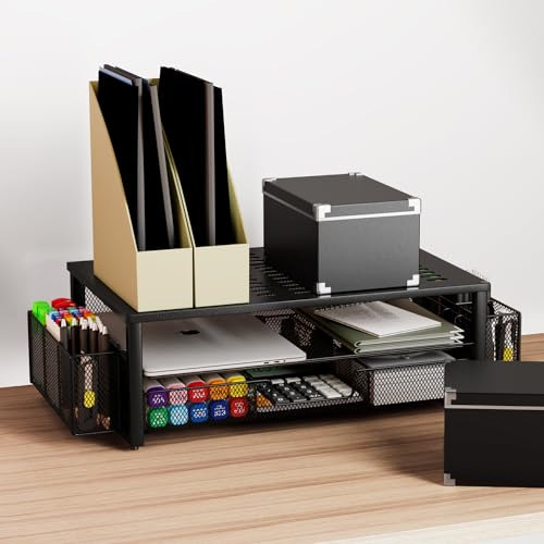 Soporte De Monitor De Computadora De Gianottero Con Cajón Y