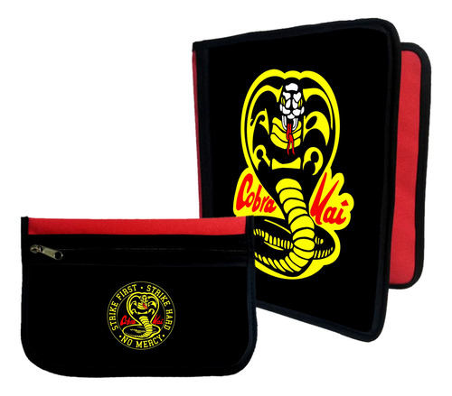 Combo Carpeta + Cartuchera Cobra Kai #553