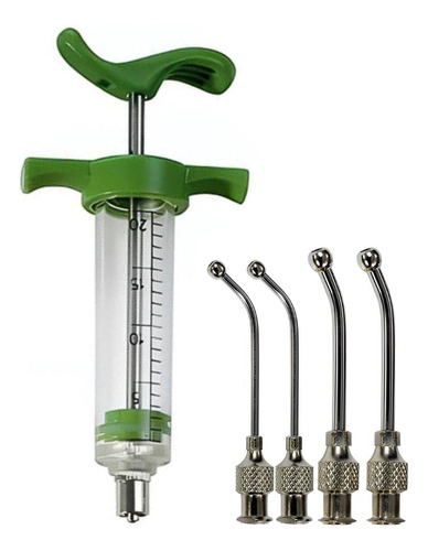 Kit Para Alimentar Filhotes Pássaros Seringa 20ml 4 Cânulas