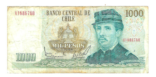 Chile - Billete 1000 Pesos 1984 - Ibañez Molina - A1686760