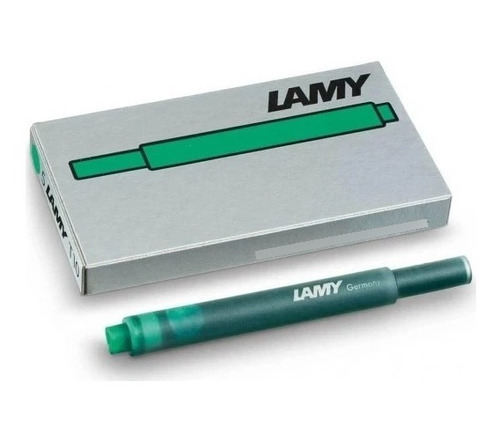 Tinta Verde Lamy: Caja De 5 Cartuchos T10 Verde