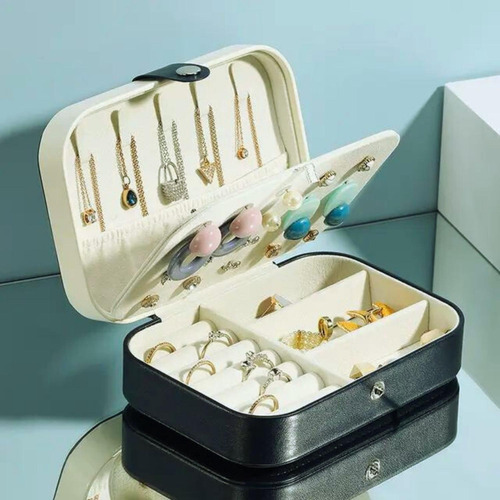 Imagen 6 de 10 de Organizador Joyas Estuche Joyero Portátil Viaje Exhibidor
