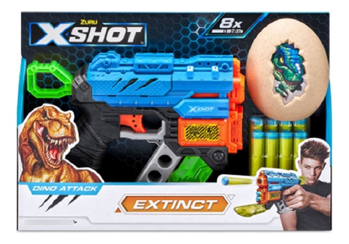 X-shot Lanzador Dino Attack Extinct Con 8 Dardos Y 1 Huevo