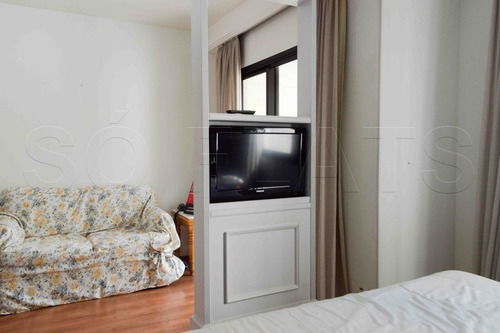 Imagem 3 de 15 de Flat Em Moema, Prox A Av. Ibirapuera E Com Fácil Acesso Ao Metrô - Sf32324