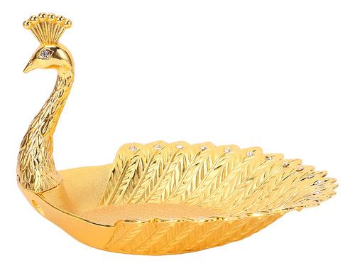 Prato De Doces De Metal Em Forma De Pavão, Bandeja De Servir