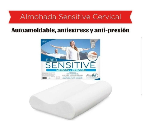 Almohada Inteligente Sensitive Cervical 60x40cm Fiberball