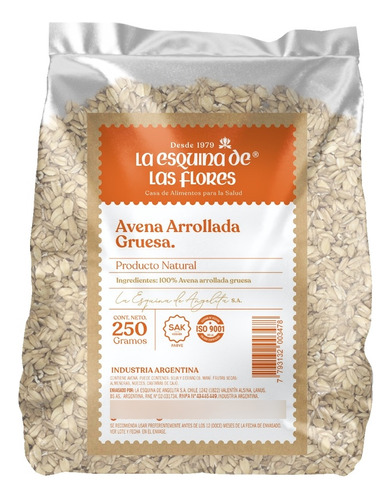 Avena Arrollada Gruesa - La Esquina De Las Flores - 250 G.