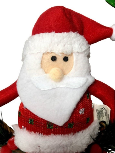 Enfeite De Porta Decoração Guirlanda Papai Noel Feliz Natal