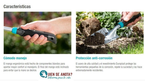 Imagen 2 de 7 de Pala Confort Para Jardin Palita 8,5 Cm Anti Corrosiva Acero