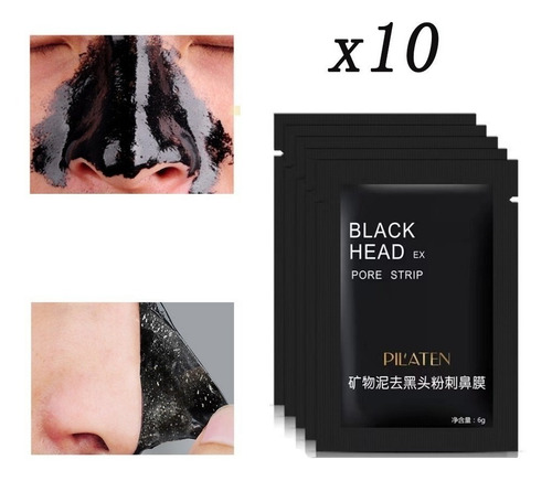 Imagen 2 de 7 de Mascara Pilaten Puntos Negros 100% Original X 10u.