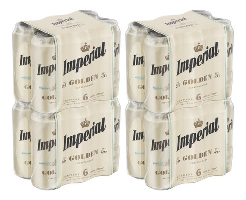 Cerveza Imperial Golden Lata 473ml Pack X24 La Barra Oferta